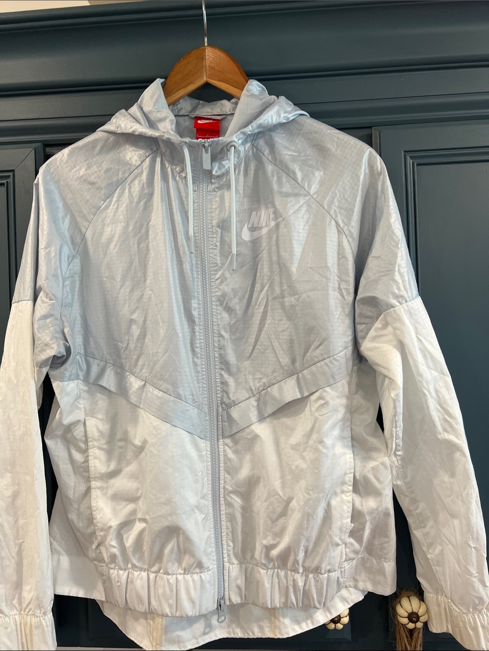 Nike Silver Reflective Hooded Windrunner Jacket with Hood